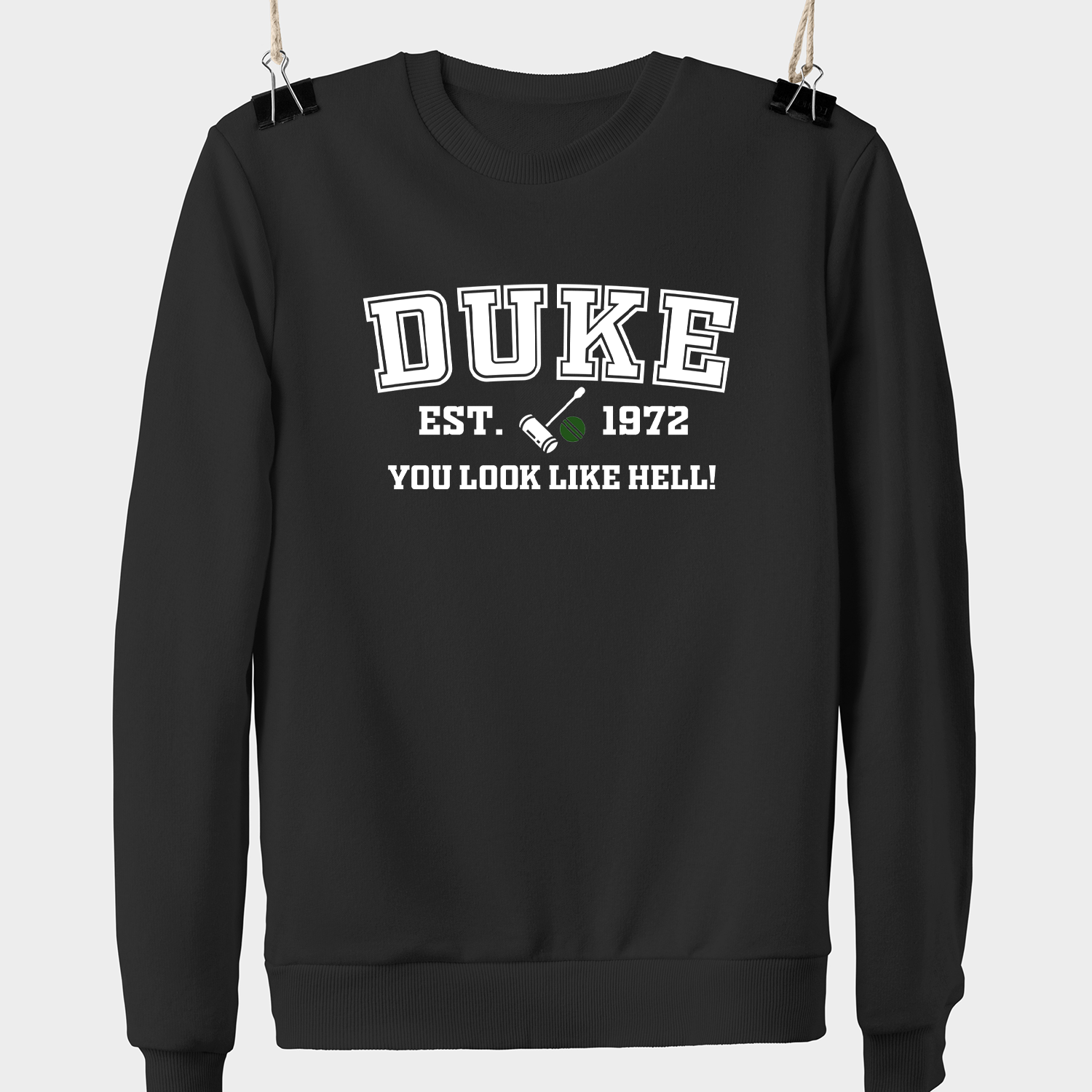 Black duke sweatshirt best sale