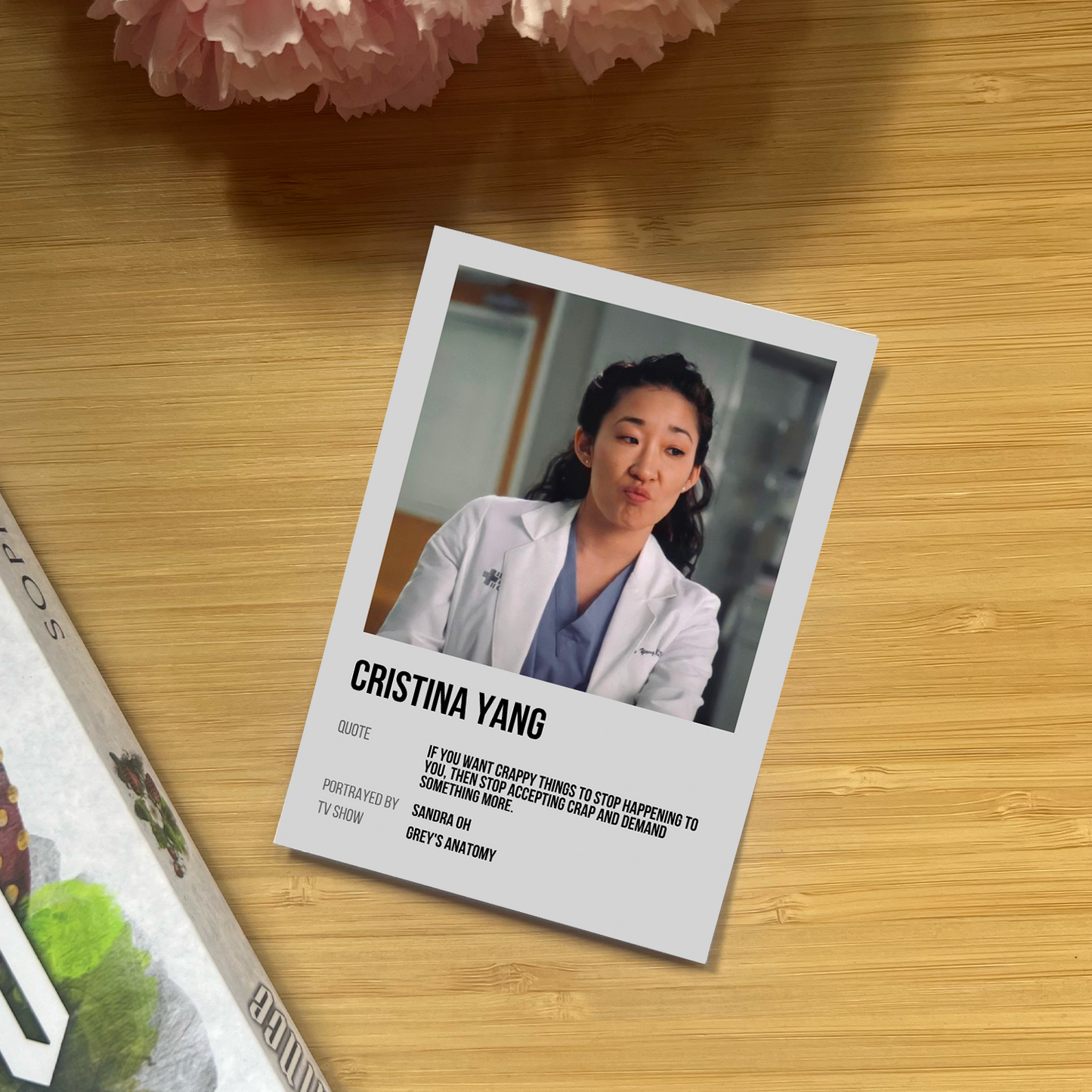 Cristina Yang Character Card Bookmark