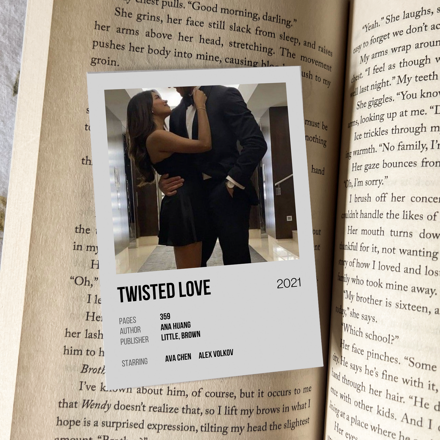 Twisted Love Bookmark -  Canada
